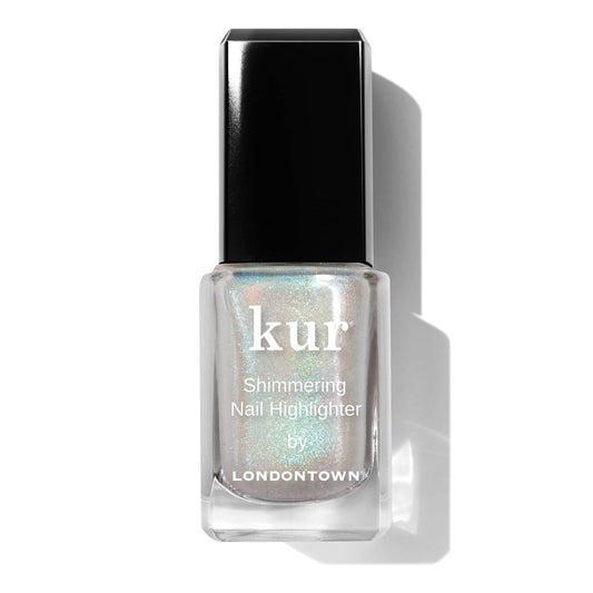 LONDONTOWN Shimmer Nail Highlighter - Multi-Dimensional Iridescent Finish Nail Polish Treatment, Vegan Cruelty Free, Shimmery Pastel Opal Aurora Borealis, Stardust - .40fl oz