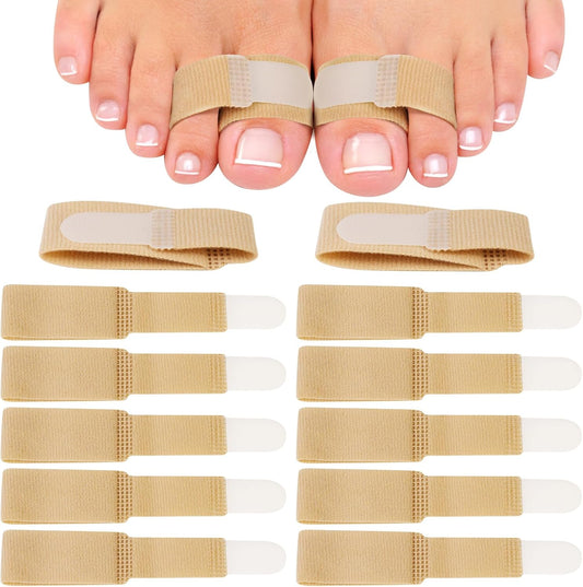 Adjustable Fabric Toe Wraps - Comfortable Toe Corrector Protectors for Bunion Relief and Foot Care