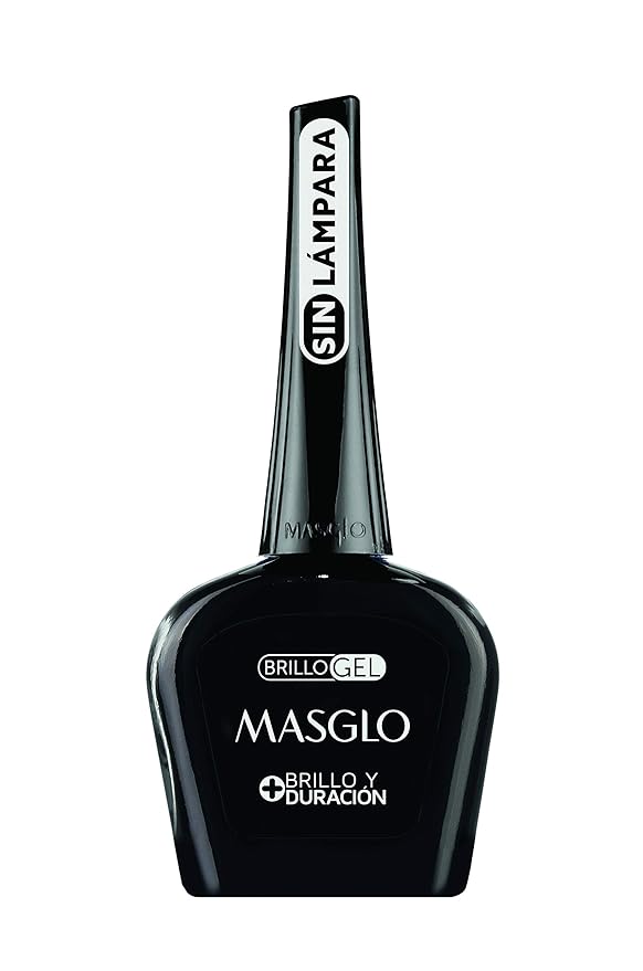 MASGLO Tradicional – Nail Polish Top Coat Gel Effect, Up to 7 Days of Wear, High-Coverage & Glossy Finish – (0.5 oz)