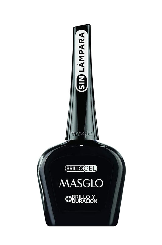 MASGLO Tradicional – Nail Polish Top Coat Gel Effect, Up to 7 Days of Wear, High-Coverage & Glossy Finish – (0.5 oz)