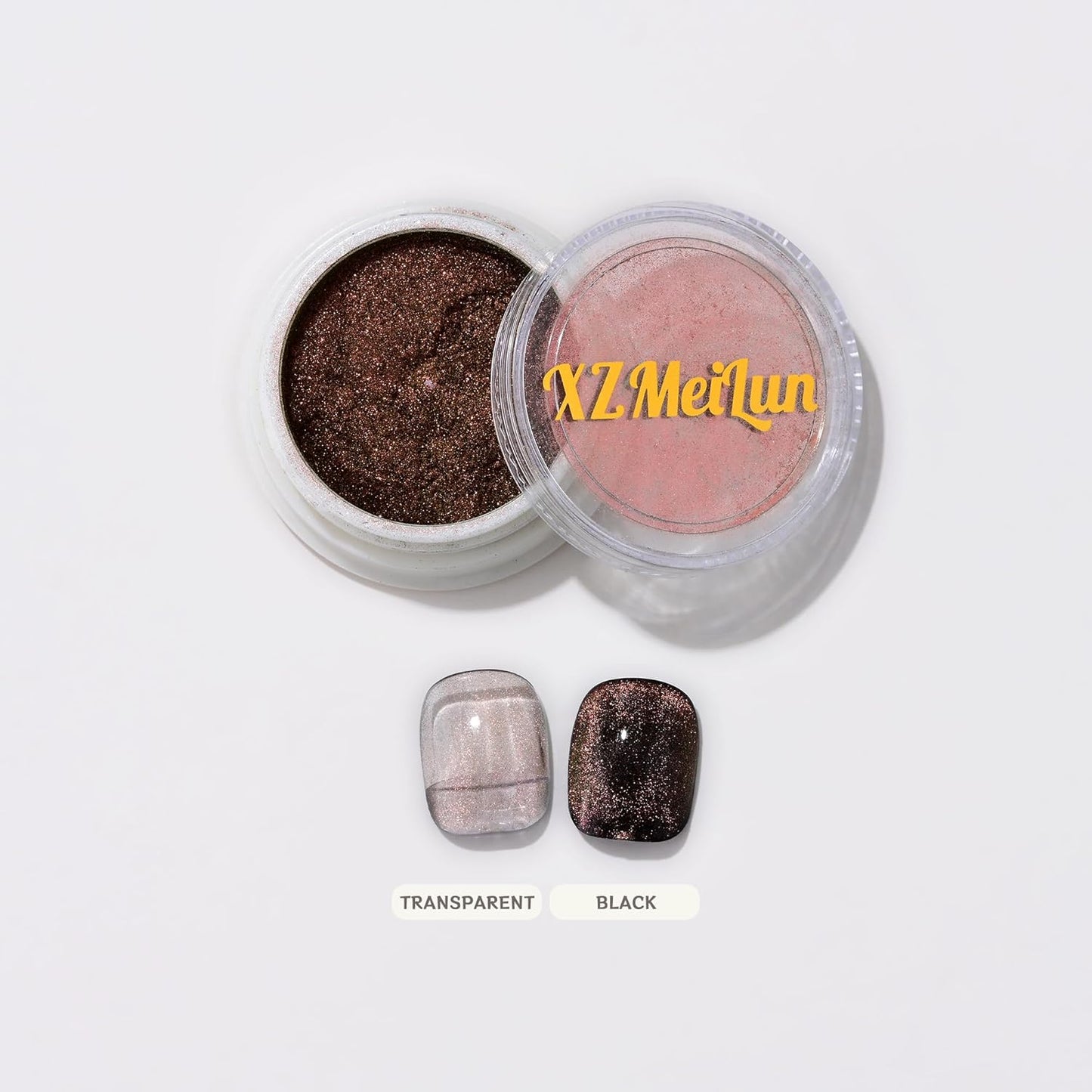 Chameleon Cat Eye Nail Powder, Big-Capacity 0.8g 9D Magnetic Powder Green Turns Pink Purple Magic Mirror Effect Holographic Nail Art Glitter, Can Mixed with Builder Gel Nail Polish for Use
