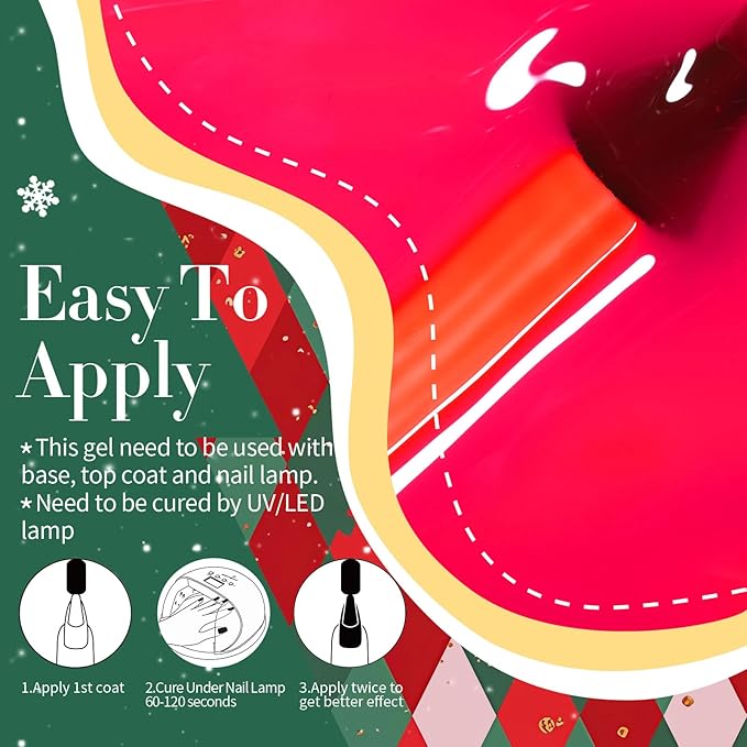 Born Pretty Jelly Gel Nail Polish Halloween Christmas Fall Winter Crystal Transparent Sheer Clear Gel Polish Red Coral Burnt Orange Green Grey Amber Brown 6 Colors Manicure Kit
