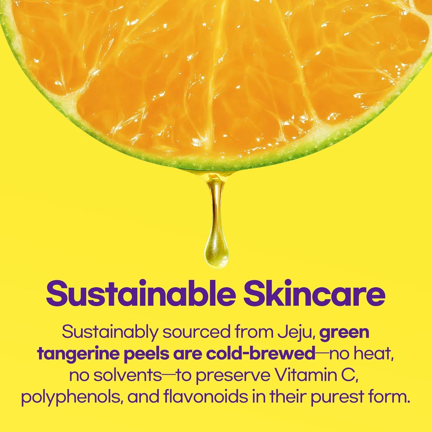 Vitamin C Clay Mask, Hydrating & Brightening Face Mask, Fermented Natural Clay, Kaolin & BHA, Upcycled Green Tangerine, 2.8oz