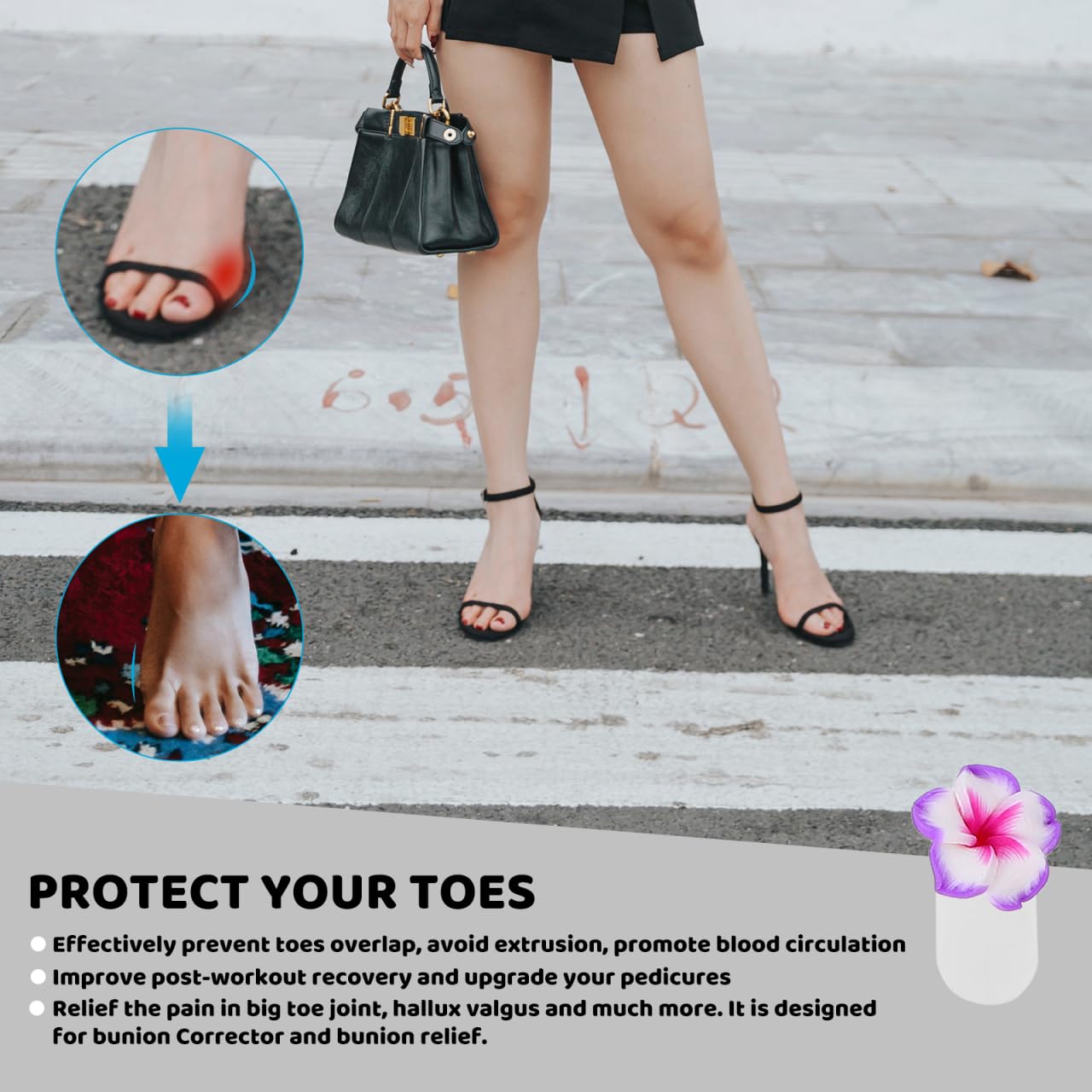 Didiseaon 32Pcs Silicone Toe Separators for Pedicure Nail Art Tools Foot Toe Spacers for Nail Polish Application and Toenail Care
