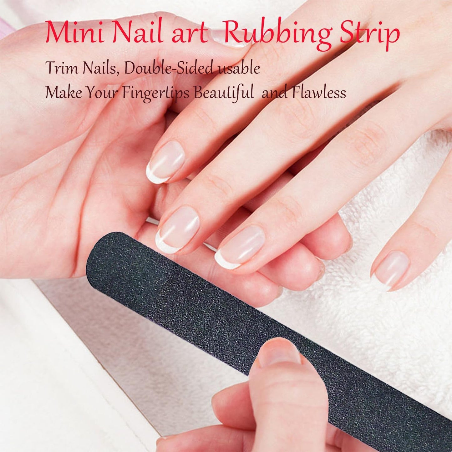 Nail Files Bulk, 9 Pack 7 Inches Disposable Double Sided 100/180 Grit Emery Boards Manicure Pedicure Tools(9)