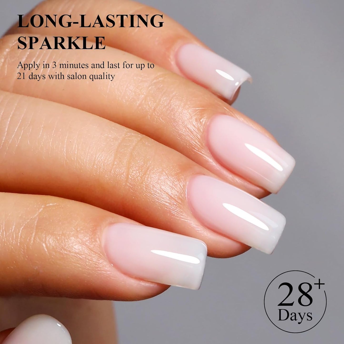 Imtiti Gel Nail Polish, 1 Pcs 0.5 Fl Oz Milky White Nude Gel Polish Soak Off LED U V Nail Gel Polish Neutral Gel Nail Polish DIY Nail Art Starter Manicure Salon Gel Nail Kit for Women Girls