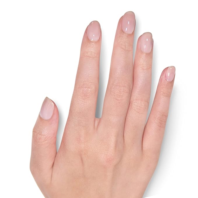 roro AHA Infused 21+ Free Nail Polish - Chip-Resistant High-Impact Nail Color Lacquer Made in the USA, Vegan/Cruelty-Free, Gluten-Free, Sheer Tights, Milky Light Pink, .4Fl Oz/12mL