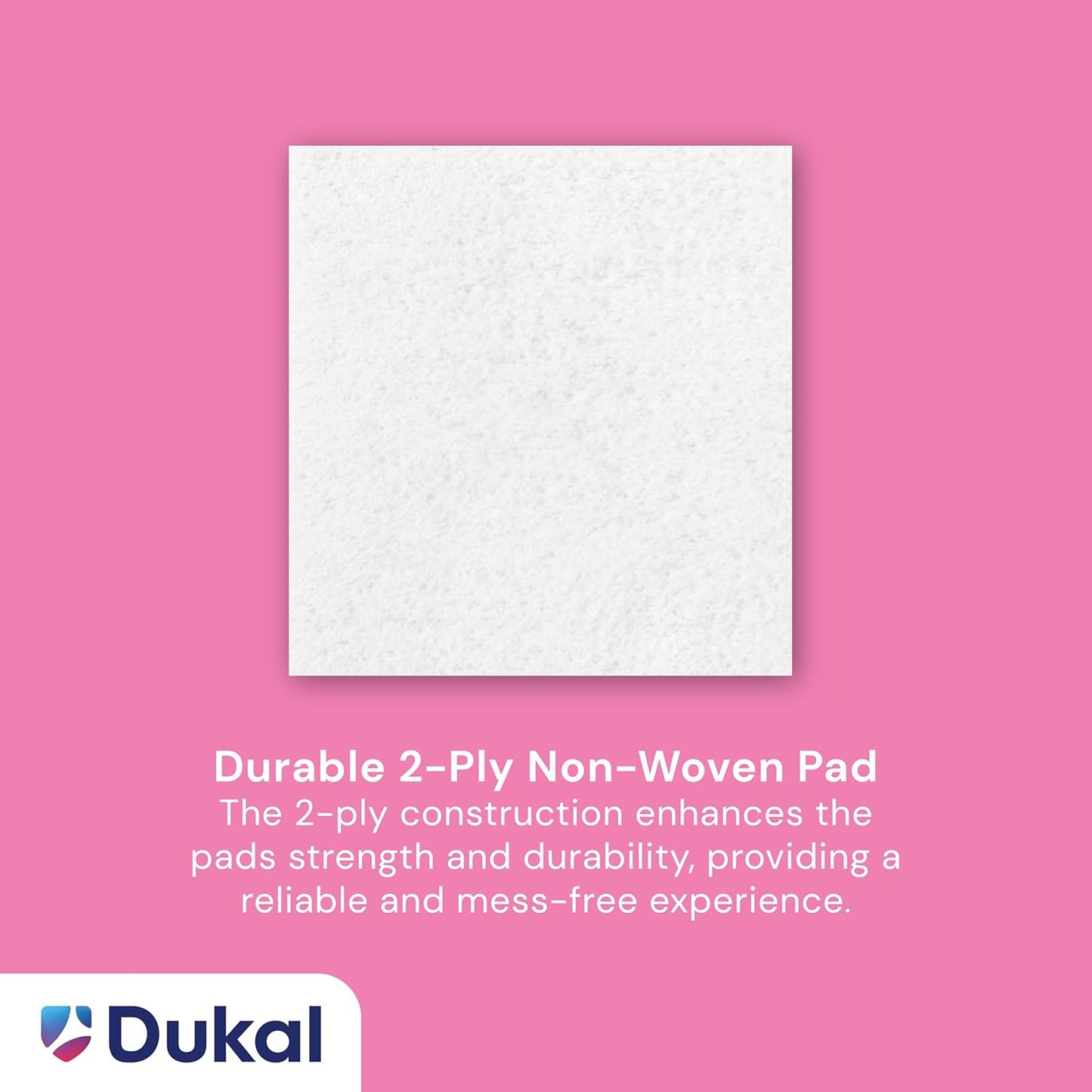 Dukal Nail Polish Remover Pads. Pack of 100 Acetone Free Remover Wipes. 2-ply Saturated Pads. Cleansing Pads. Nail Wipes. Nail Gel Remover Pads. Individually Packaged, 862