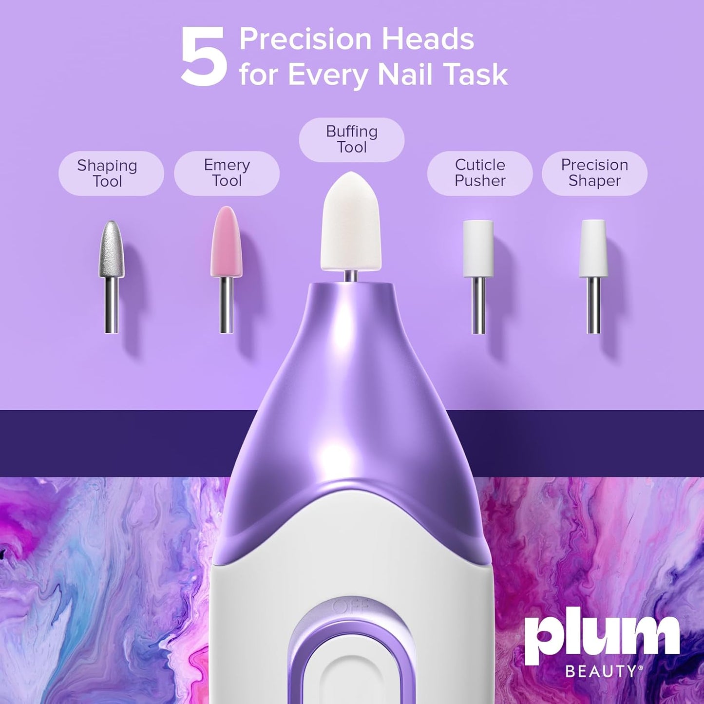 Cordless Electric Nail Drill, Professional Nail File Dremel Tool, Efile Drill Machine, Acrylic Tool Kit, Portable Grinder, Gel Polish Shaper, Compact Uñas Filing Device Salon-Style Results Anywhere