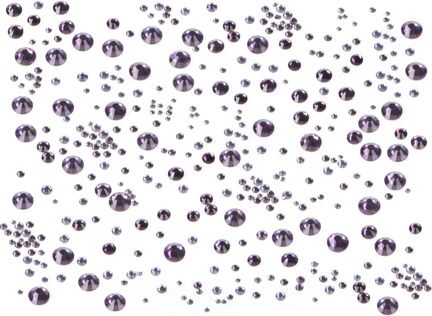 Bymitel 5000 Pieces 6 Mixed Sizes Glue Fix on Glass Rhinestones Round Crystal Gems Flatback for DIY Jewelry Making with one Picking Pen(6-Sizes 5000PCS, Tazanite)