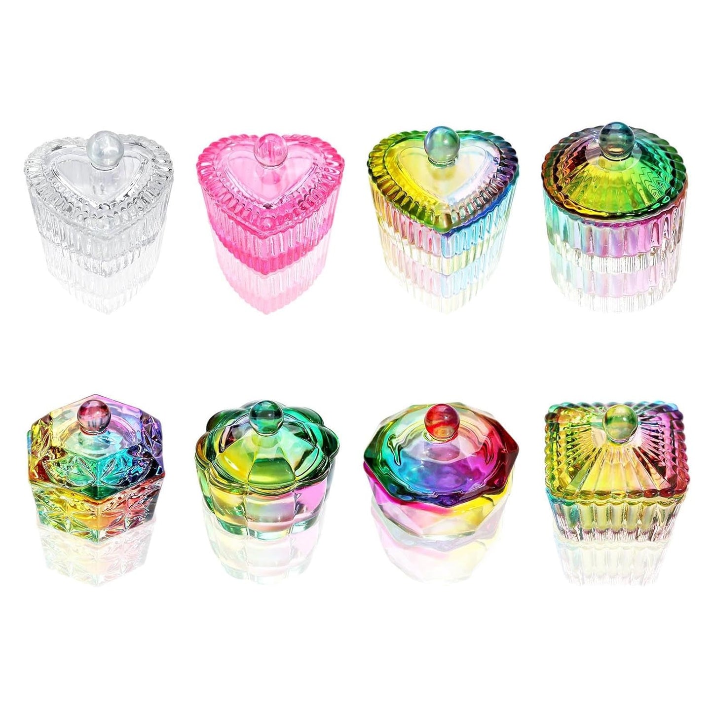 Nails Art Glass Acrylic Dappen Dish Crystal Bowl Liquids Crystal Cup Tool Dish