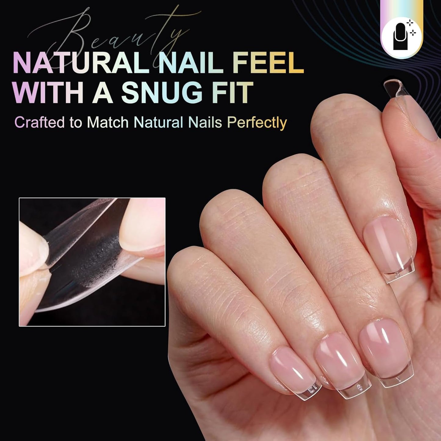 Short Coffin Nail Tips 240Pcs Short Coffin Press on Nails Half Matte Pre-shape Gel Nail Tips for Full Cover Acrylic False Nails Extension Home DIY Salon 12 Sizes Gelly Tips Fake Nails Tips