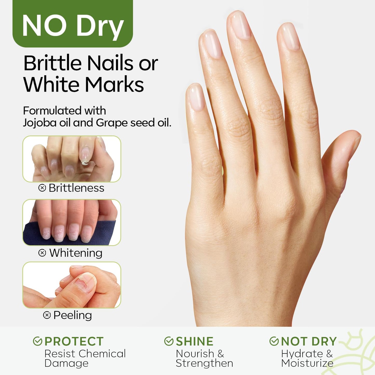 Modelones Acetone Nail Polish Remover, Professional Gel Polish Remover, Nail Glue Remover Natural Formula with Jojoba Oil for Nail Moisturizing & Care, Acrylic Dip Powder Remover(8 FL.Oz.), Cucumber