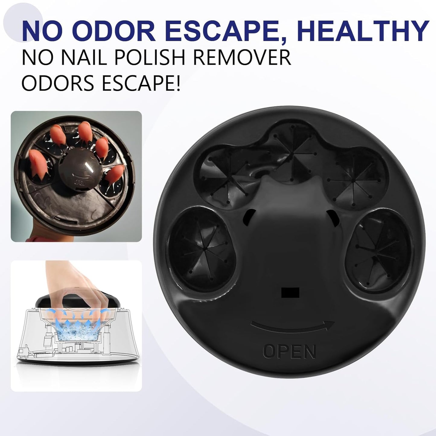 Soak off Bowl, Electric Nail Soaking Bowl for Acrylic Nails Gel Polish Remover, with Stainless Steel Silver Cuticle Pusher