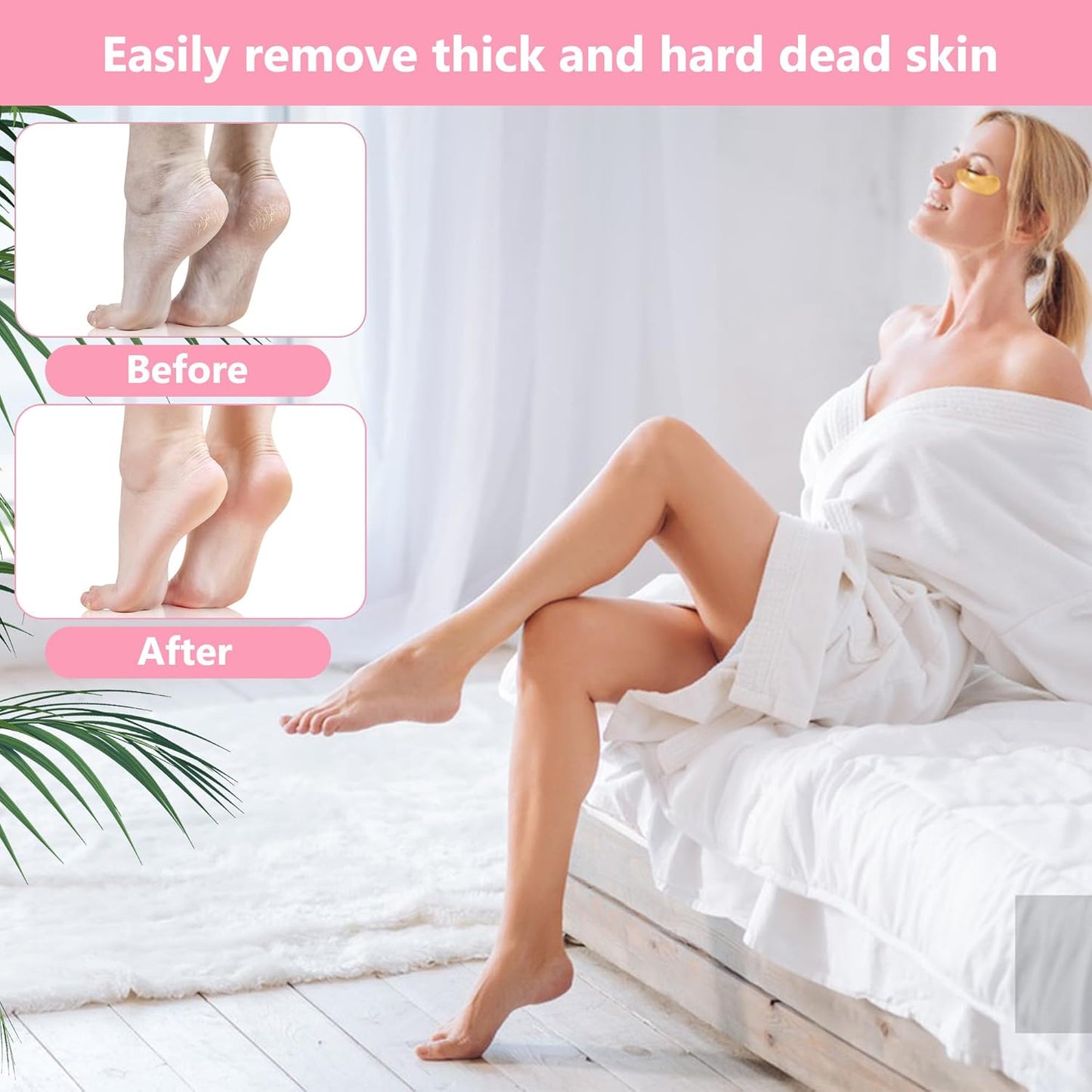 OWIIZI Foot File Pedicure Foot Scrubber for Callus Remover, Stainless Steel Foot Exfoliator Grater Feet Rasp Scraper Hard Cracked Dead Skin Removers for Wet and Dry Foot