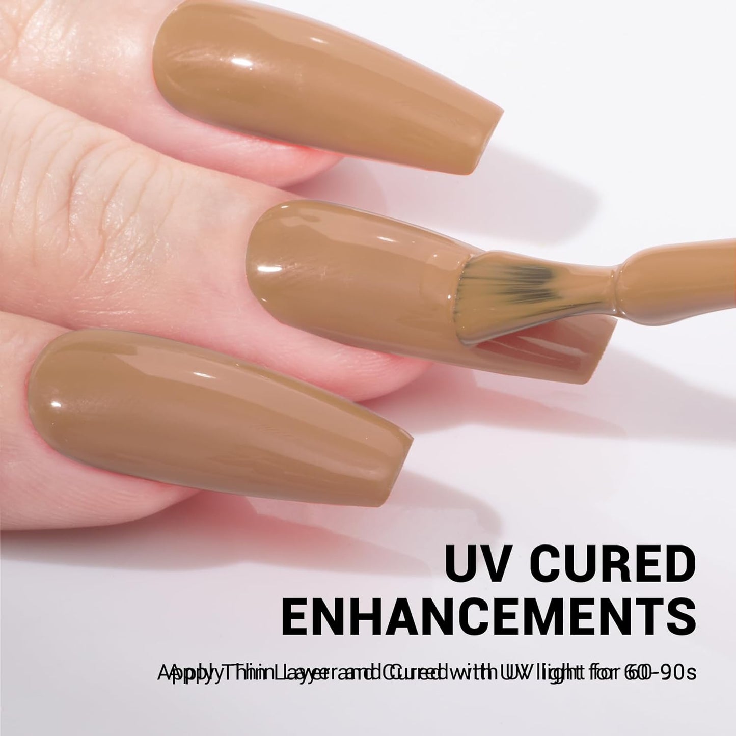 MelodySusie Thick Brown Gel Nail Polish,0.5 Fl Oz Beige Nails Soak Off UV LED Neutral Nude Gel Polish Gift for Women Nail Art Manicure Salon DIY Nail Design Decoration at Home-377