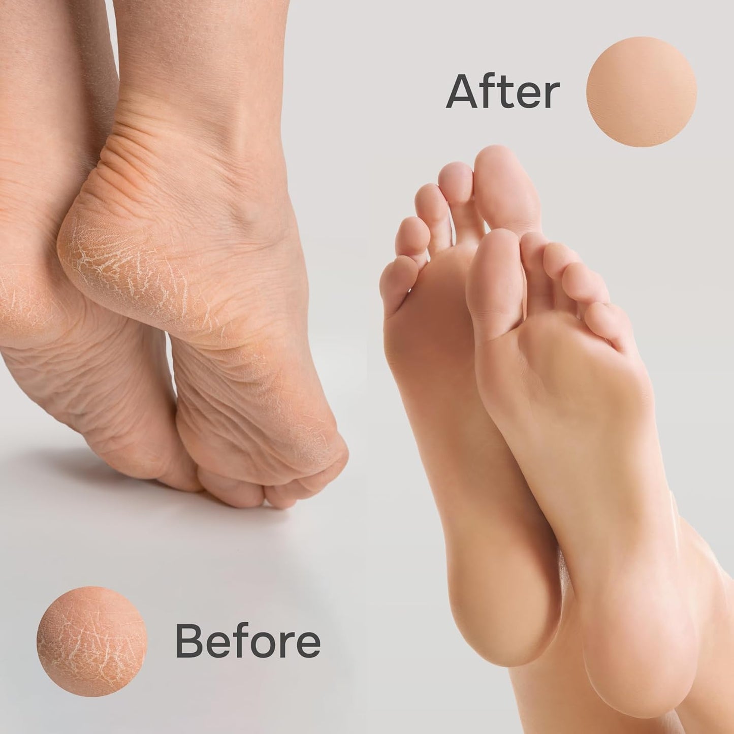 Nano Glass Foot File Callus Remover Professional Pedicure Tool for Feet, Heel Scraper for Cracked Heels, Foot Scrubber for Dead Skin with Pedicure Kit
