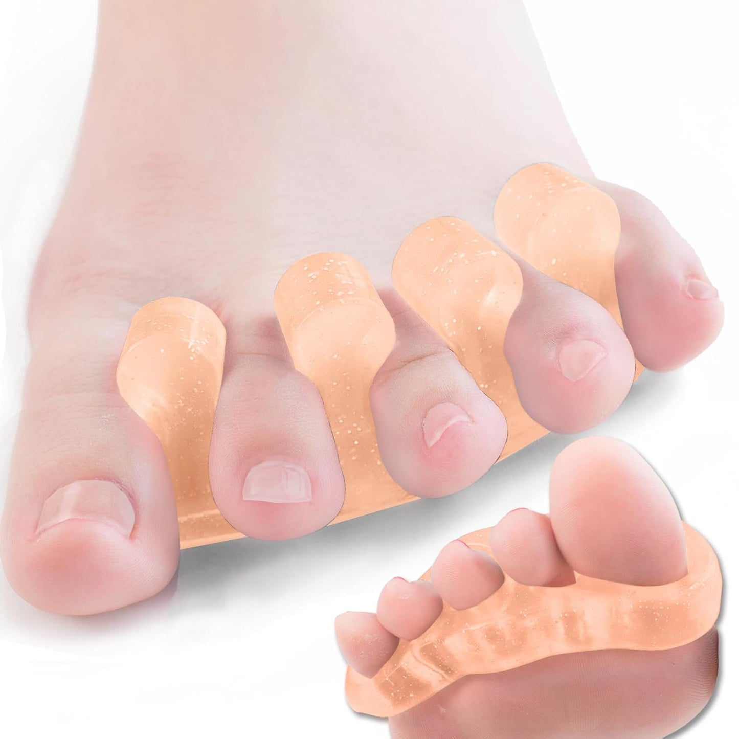 Dr. JK- ToePal Gel Toe Separator, 2 Pairs, Toe Spacers, Bunion Corrector, Christmas Gifts