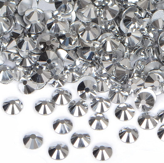 2880PCS Art Nail Rhinestones Non Hotfix Glue Fix Round Crystals Glass Flatback for DIY Jewelry Making with one Picking Pen (ss3 2880pcs, Labrdor)