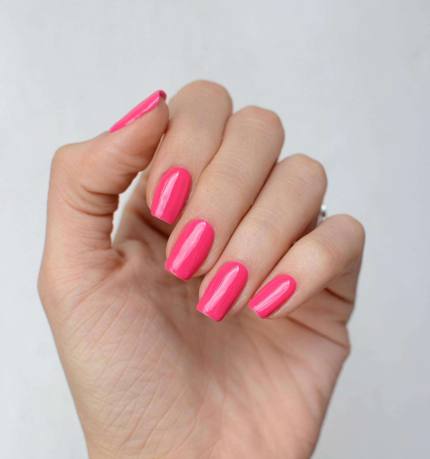 PINK MASK Gel Color Nail Polish Fancy Fucsia 15ml / o.5 oz - UV/LED Gel Polish, Non Wipe, Long Lasting, Soak Off Formula