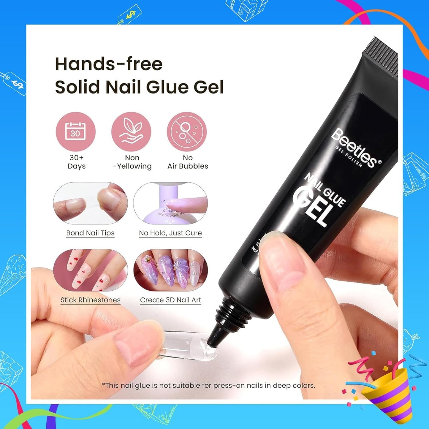 Beetles Gel Nail Kit Short Almond with Nail Dehydrator and Primer, 576Pcs Half Matte Etch-X Gel Nail Tips Solid Nail Glue Mini Nail Lamp Acrylic Nail Tips Easy DIY Nail Extension Set Gift for Women