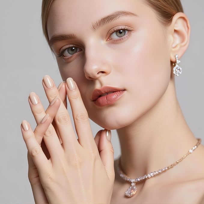 AZUREBEAUTY Nude Nail Polish Set, Light Brown Nail Polish Quick Dry Natural Infinite Shine Nail Lacquer Fingernail Polish Kit Salon-Quality for Women 2 PCS 0.34 oz Each