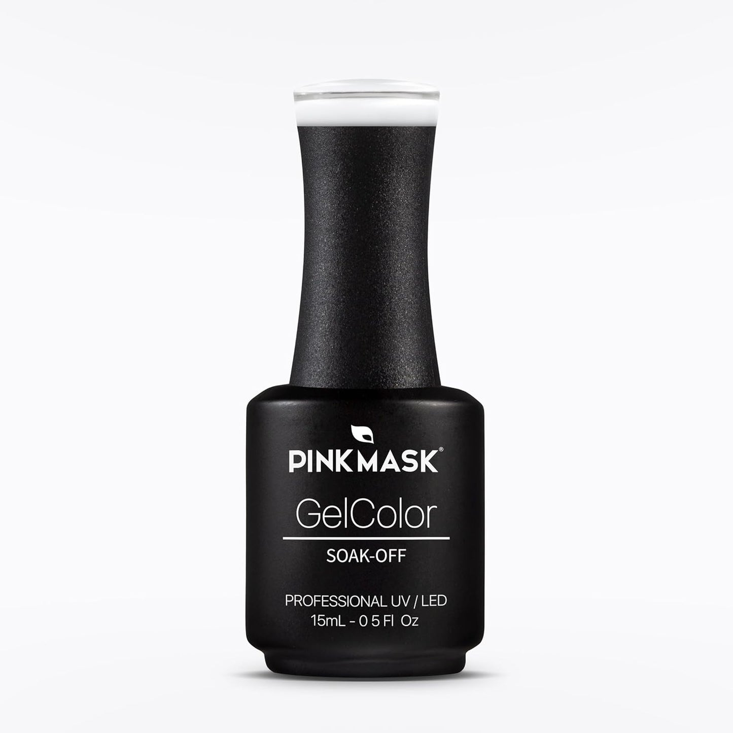 PINK MASK Gel Color Nail Polish White Tips 15ml / o.5 oz - UV/LED Gel Polish, Non Wipe, Long Lasting, Soak Off Formula