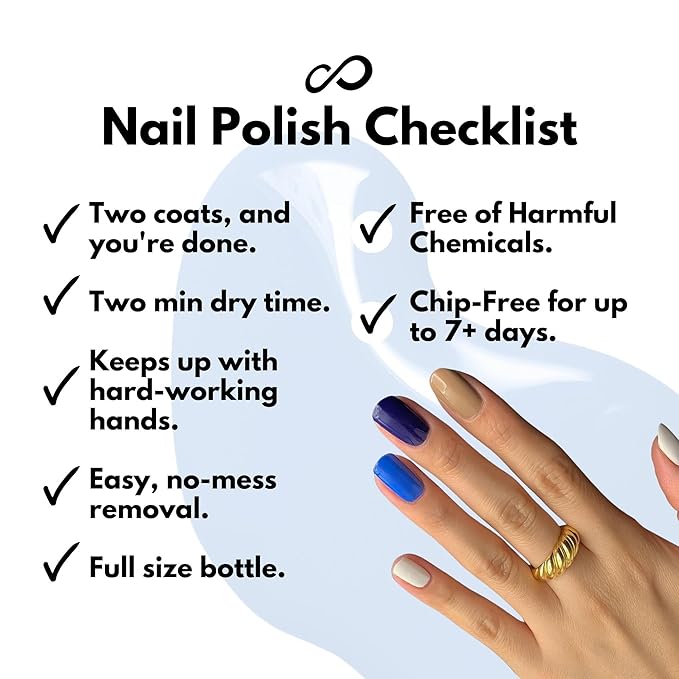 Eternal Nail Polish Set 4 Piece Kit: Long Lasting, Quick Dry and Cruelty Free. Made in USA - 0.46 Fluid Ounces Each (Santorini)