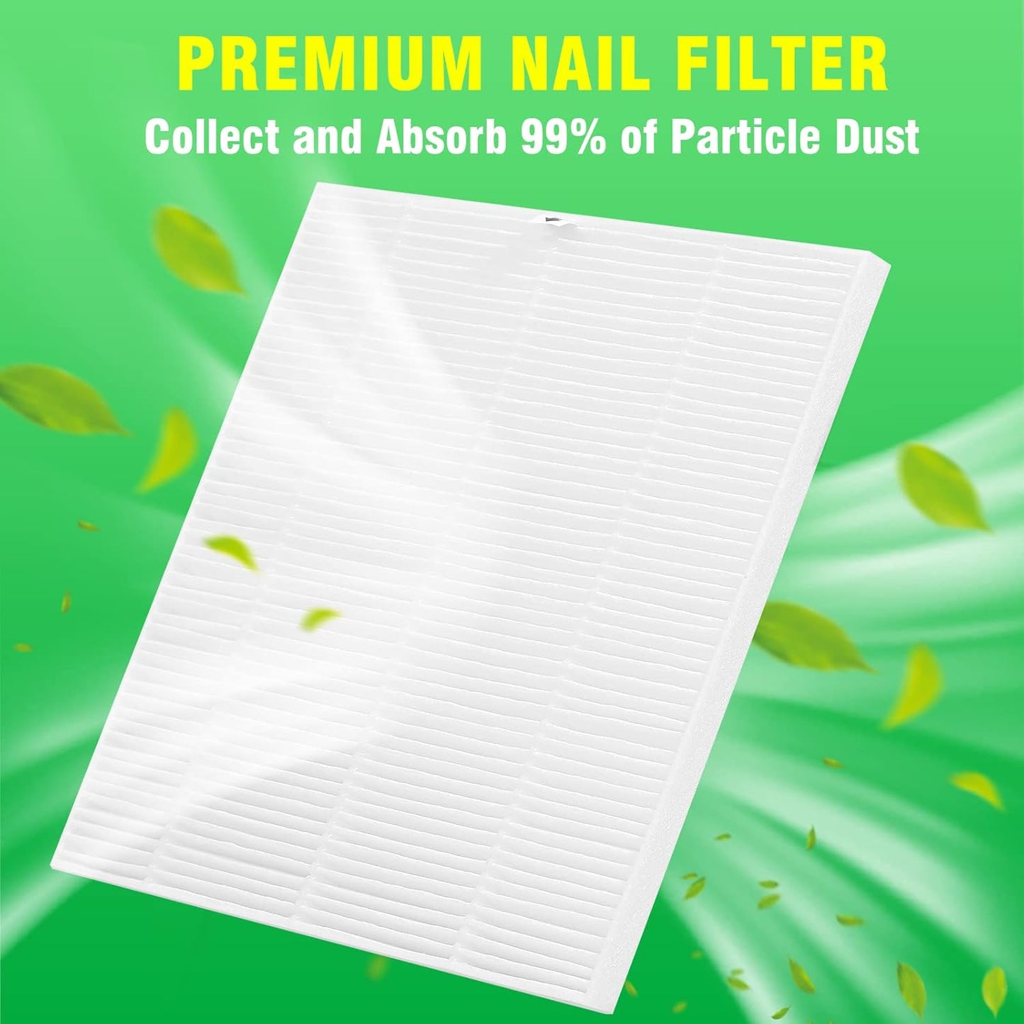 Makartt Nail Dust Collector Filter - for SYMPHONEE Nail Dust Vacuum Machine - Single Replacement Filter for Nail Art Salon Dust Extractor Accessories