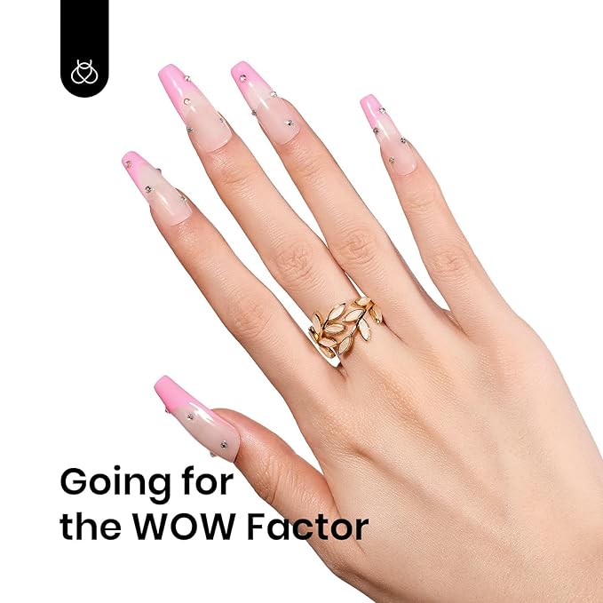 Beetles Pink Gel Nail Polish - Flamingo Feather Light Pink Gel Polish, Soak Off UV LED Nail Lamp Nail Art Manicure Salon DIY Home Gift for Women 15ml
