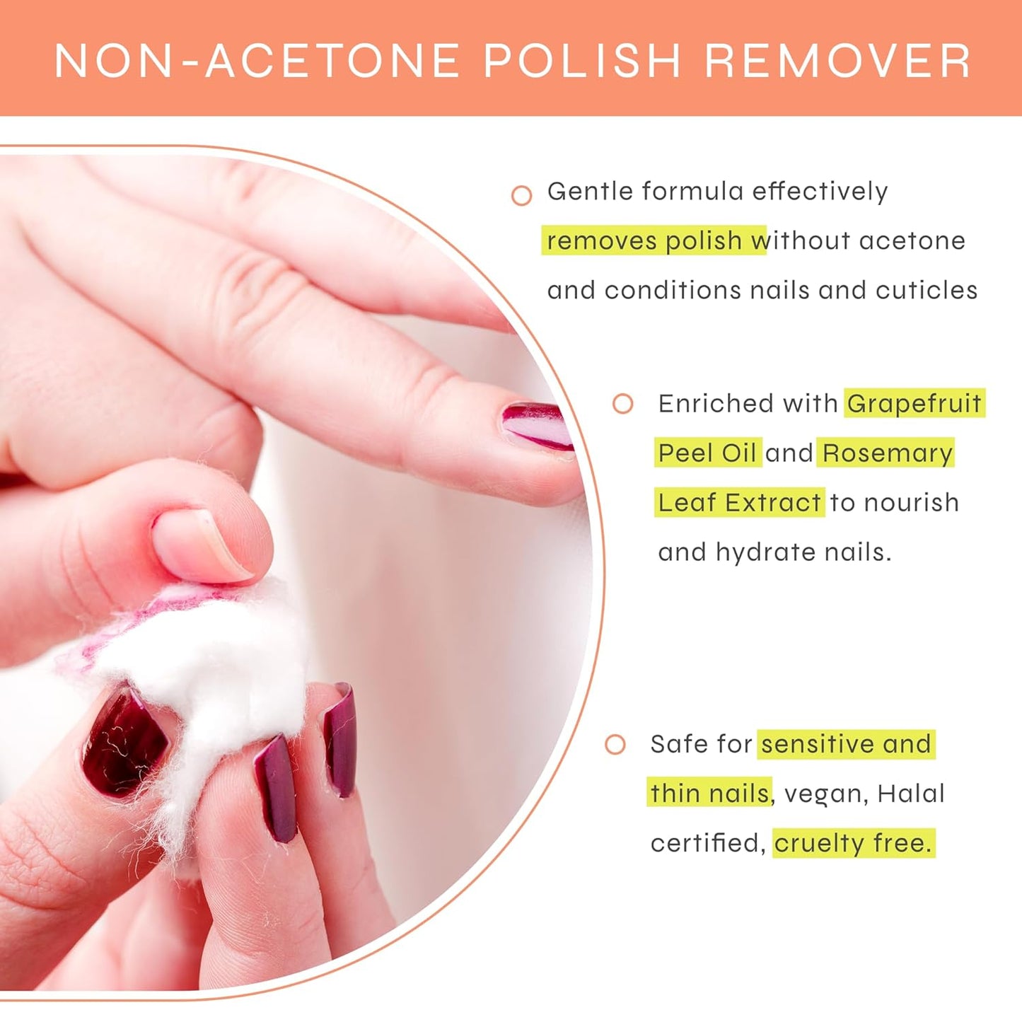 Dr. Dana Non Acetone Nail Polish Remover - Conditions and Hydrates to Prevent Brittle and Dry Nails - Non Toxic with Light Natural Scent