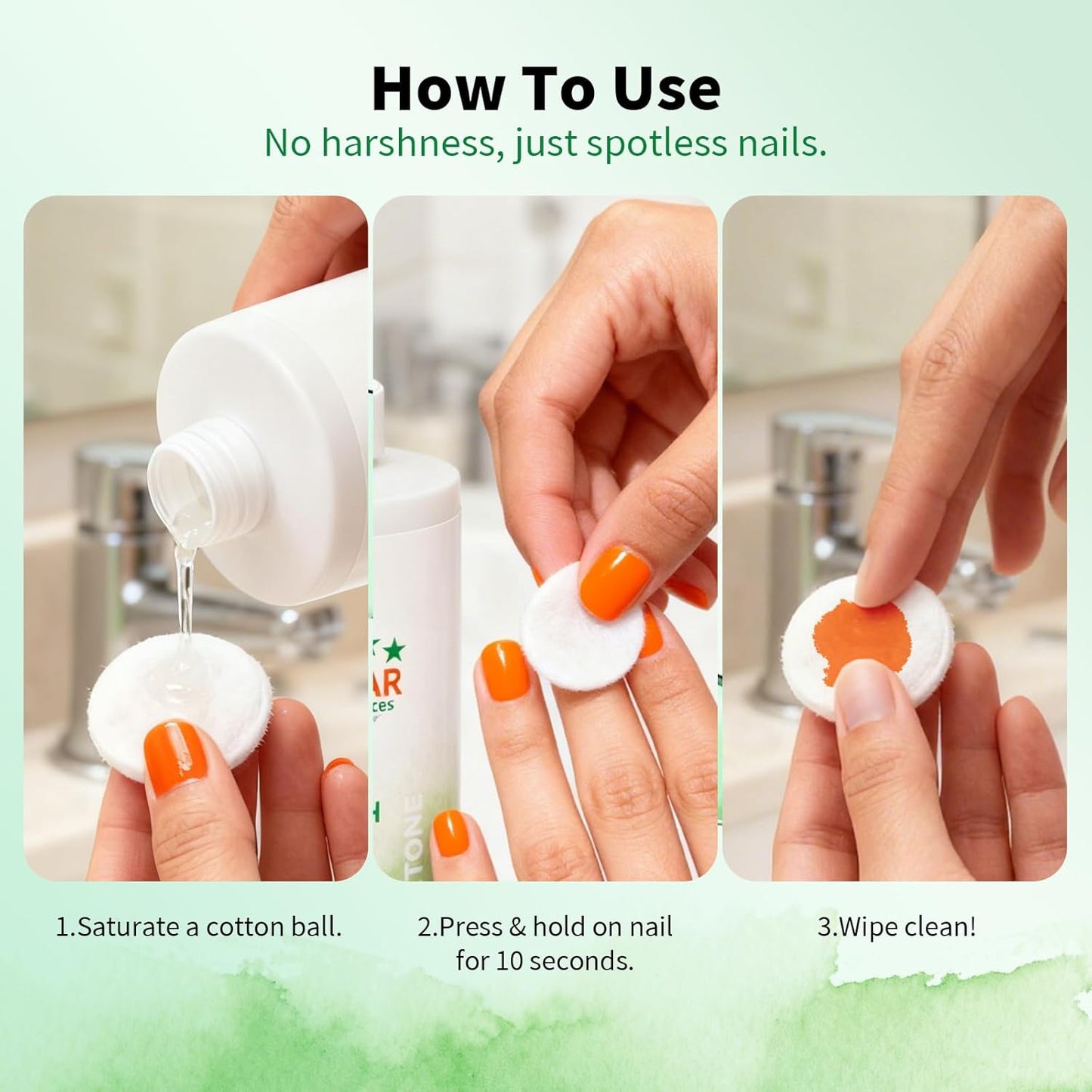 100% Pure Acetone (16 Fl/Oz) -ACS Grade, Made in USA, Professional Strength Nail Polish Remover for Nail Polish, Gels, Acrylic and Sculptured Nails