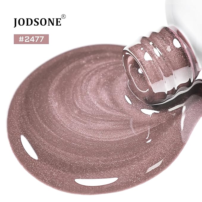 JODSONE 16.5ml Cat Eye Gel Nail Polish Light Brown Single Colors for Holographic Glitter Cat Eye Reflective Translucent Need U V Lamp