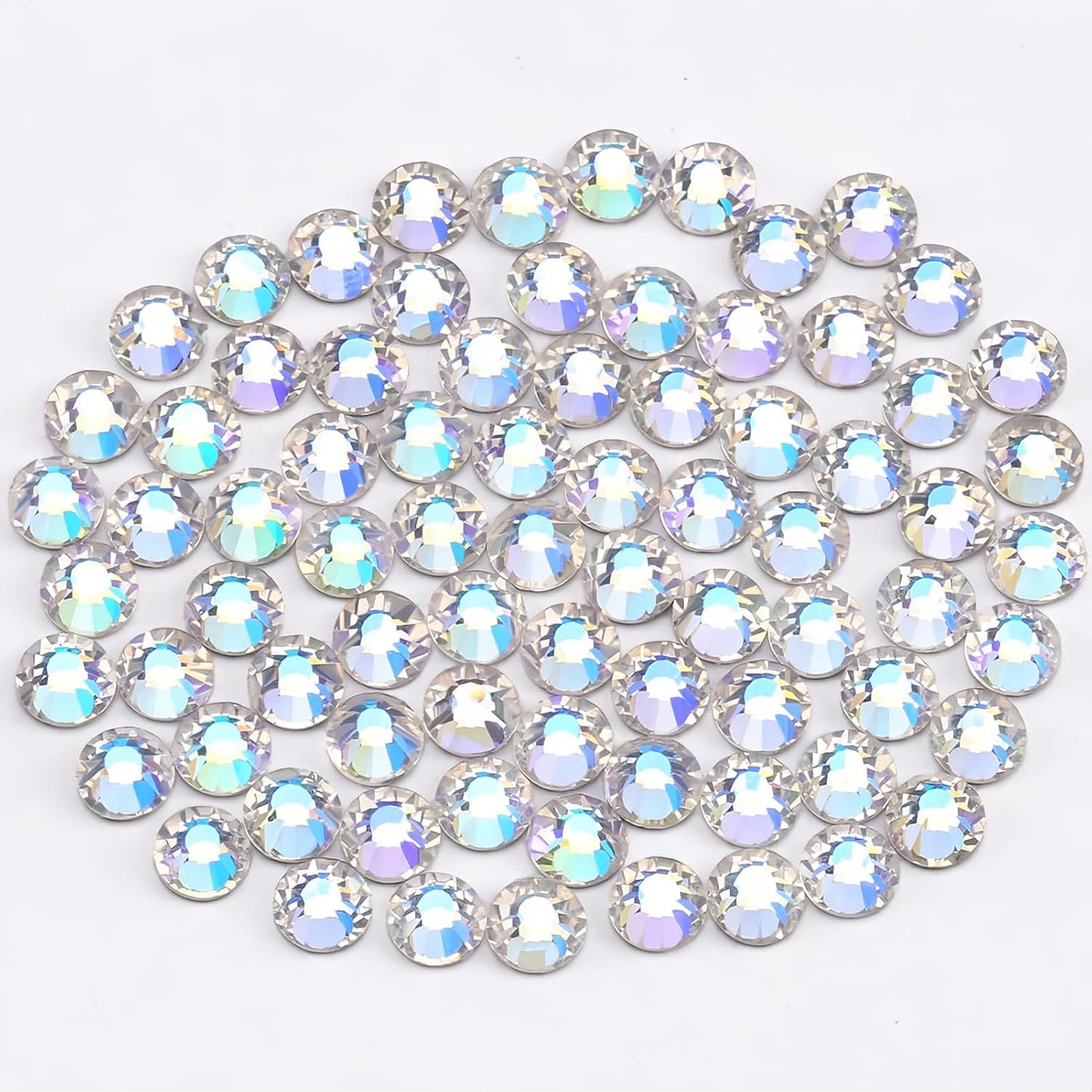 Moon Night Rhinestones Glass Rhinestone for Crafts Flatback Nail Gems and Rhinestones for Nails Art Makeup Bags Shoes Decoration DIY(SS6,1440pcs,Moon Night)