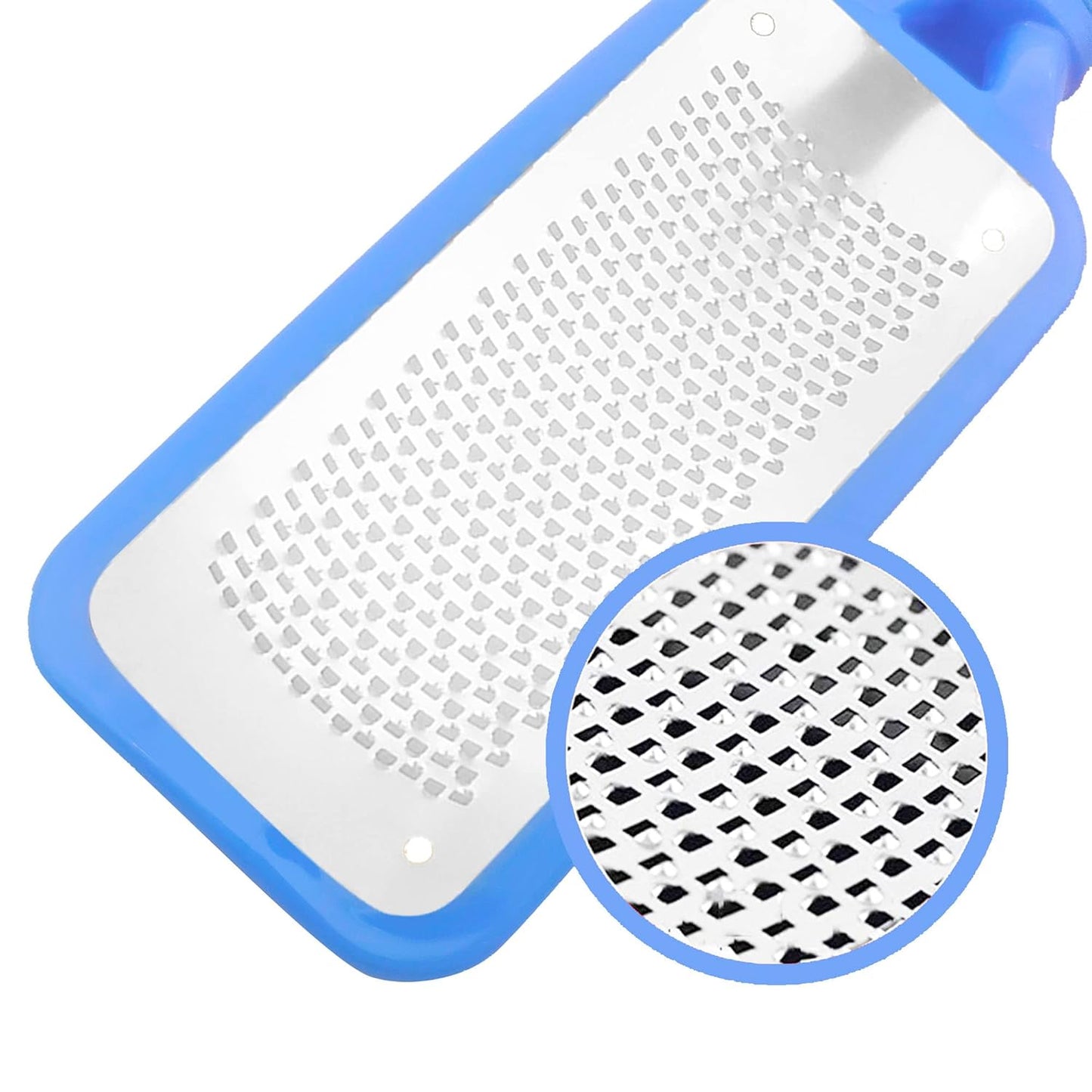 Professional Foot Files Callus Remover,Foot Scrubber for Dead Skin,Stainless Steel Foot Rasp-Blue（1 Pack）
