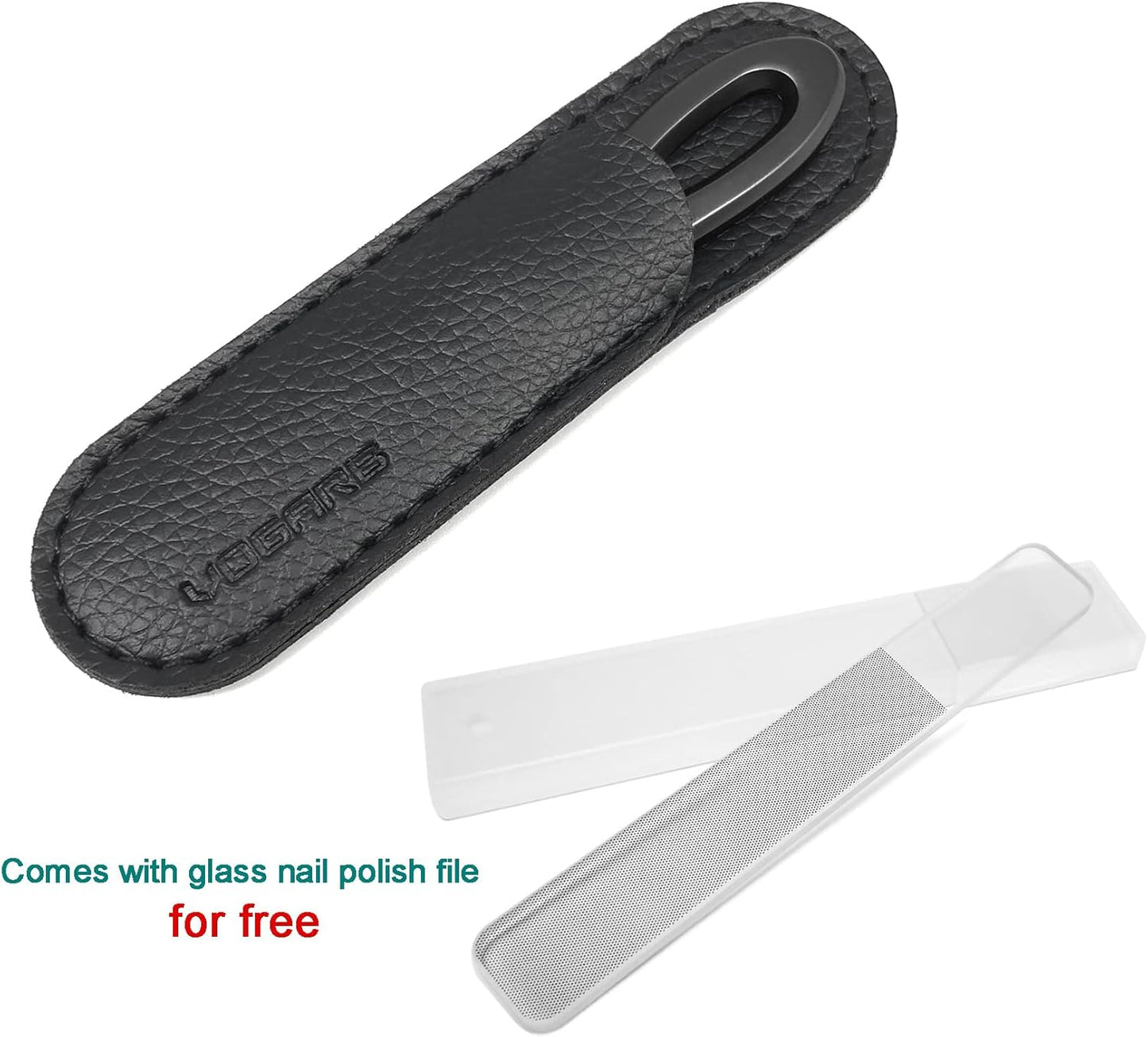 Toenail File for Thick Toenails, 3.6 Inch Finger Nail Files for Natural Nails, Double Sided 180 Diamond Grits Emery Boards, Men Woman Salon Home Travel (1 PACK-BF01)