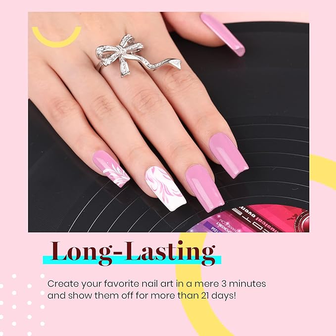 Beetles Neon Pink Gel Nail Polish 15ml Bright Summer Gel Nail Polish Bubble Baby Pink Color Soak Off Uv LED Nail Lamp Nail Art Manicure Salon DIY Home Gifts for Mom