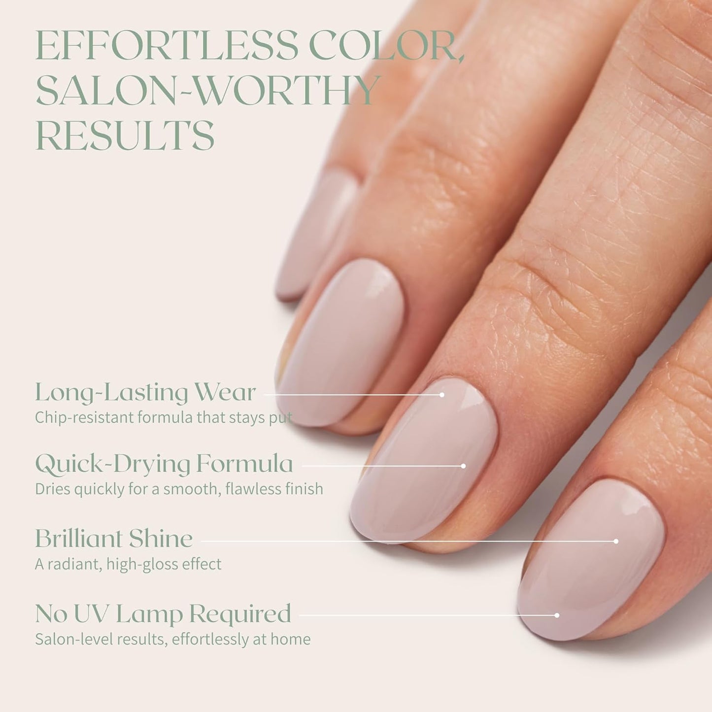 Breathable Premium Long Lasting Nail Polish (Moon Dust) - Vegan & Toxin-Free