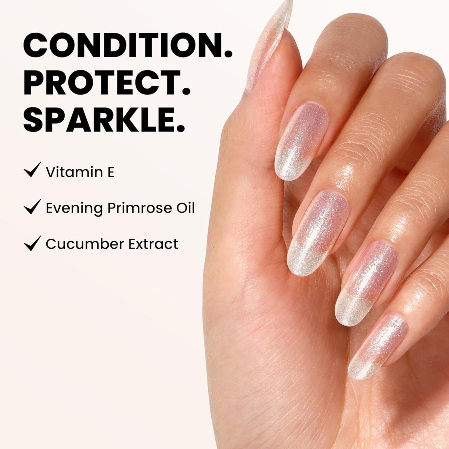 LONDONTOWN Shimmer Nail Highlighter - Multi-Dimensional Iridescent Finish Nail Polish Treatment, Vegan Cruelty Free, Soft Shimmery Multi-Tonal White, Mirror Ball - .40fl oz