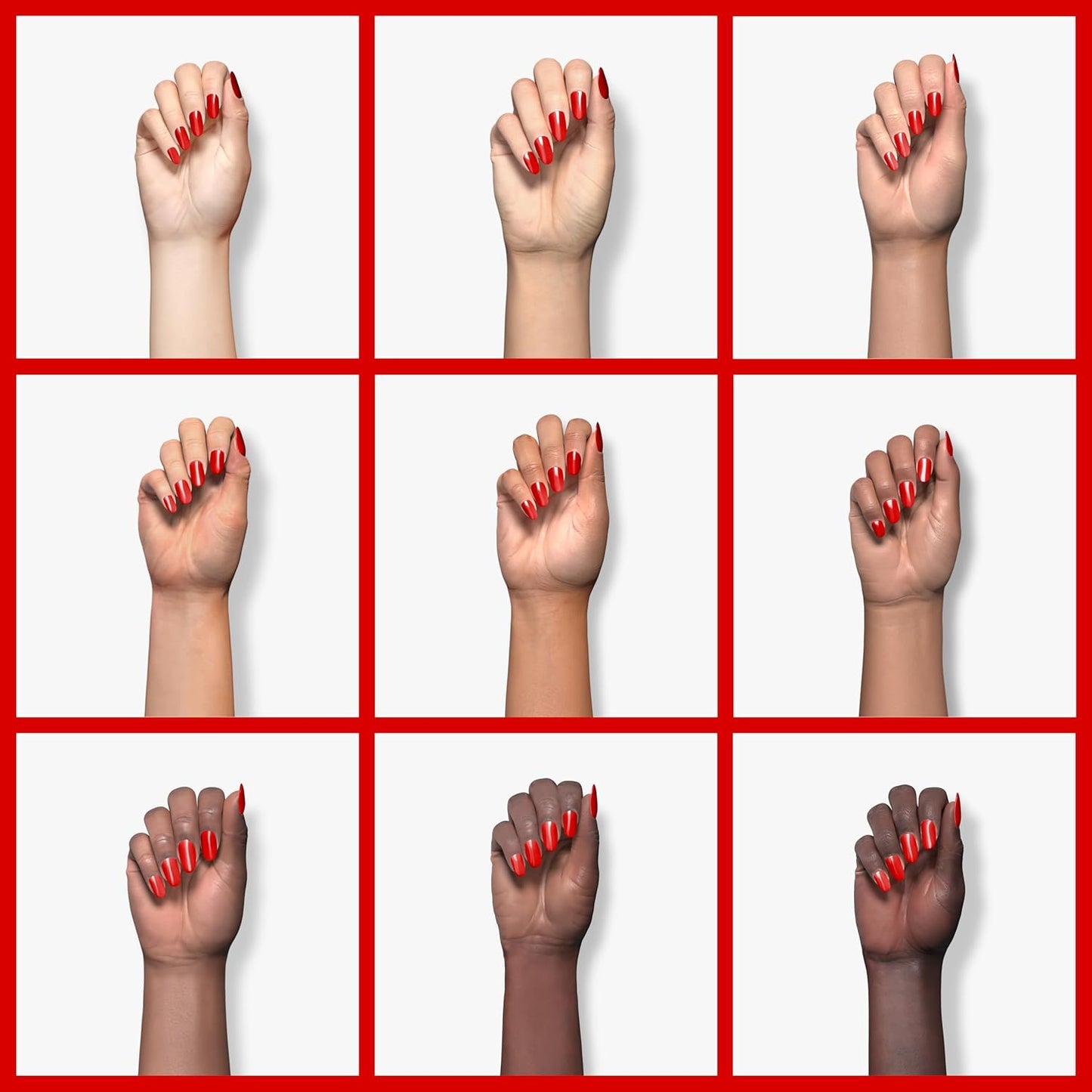 ella+mila Professional, Quick Dry, Long-Lasting & Chip-Resistant Red Nail Polishes (Paint the Town Red - 0.45 fl oz)