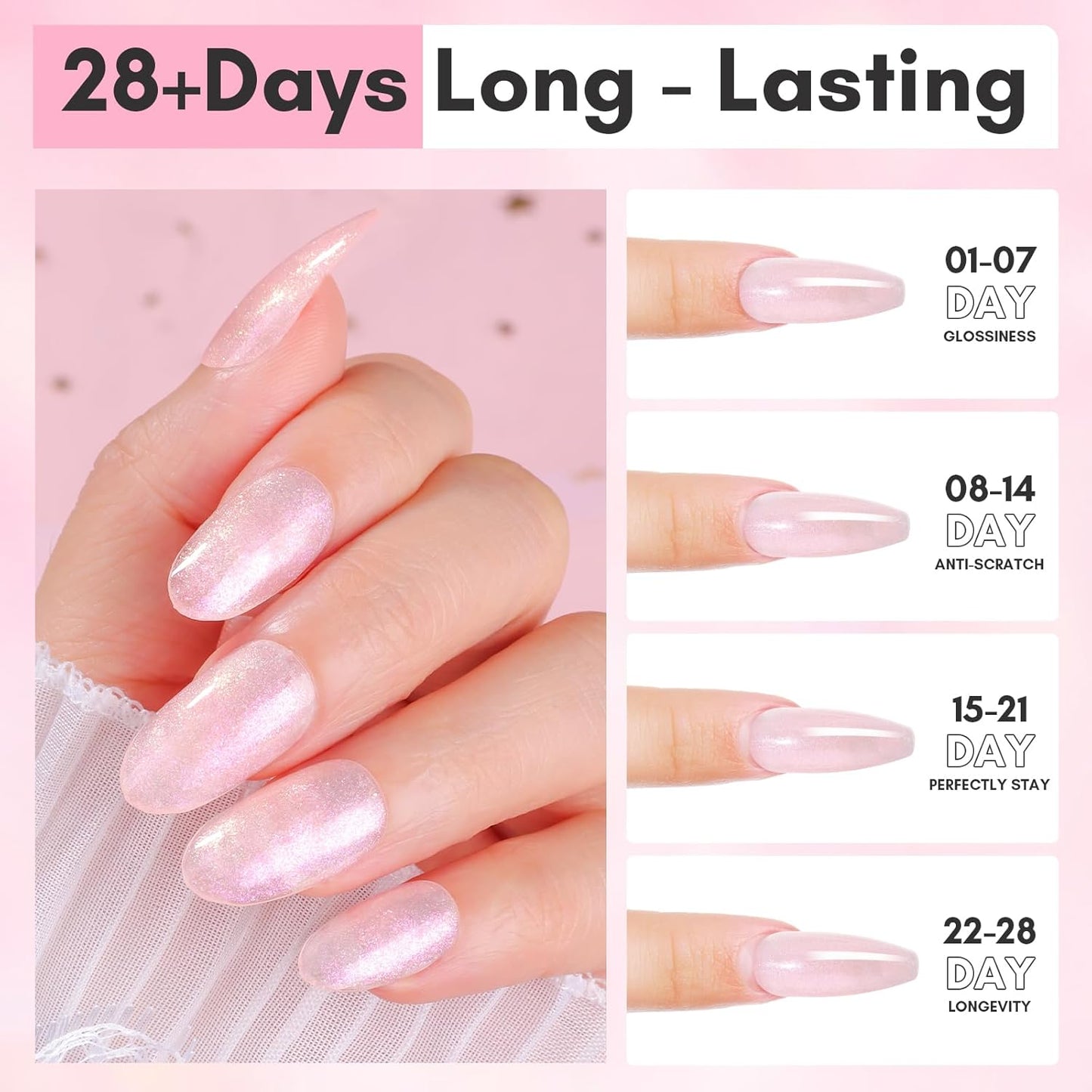 Makartt Poly Nail Gel: 50ML, Shimmers Orange Color, Strong Builder for Extension Strengthener 3D Diy, Resistent Hard Gels for Nails Manicure Supplies Home Salon-Chat-up