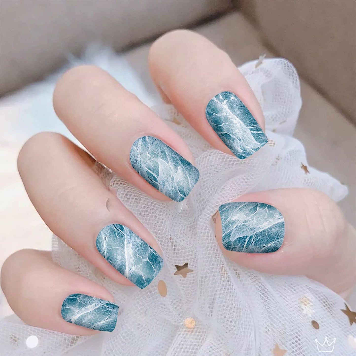 WOKOTO 12 Sheets 168 Pcs Marble Nail Stickers Full Nail Wraps Gradient Nail Wraps For Women Nail Polish Strips Stick On Nail Polish Stickers For Nails Gel Nail Stickers For Nails Strips Gel Nail Wraps