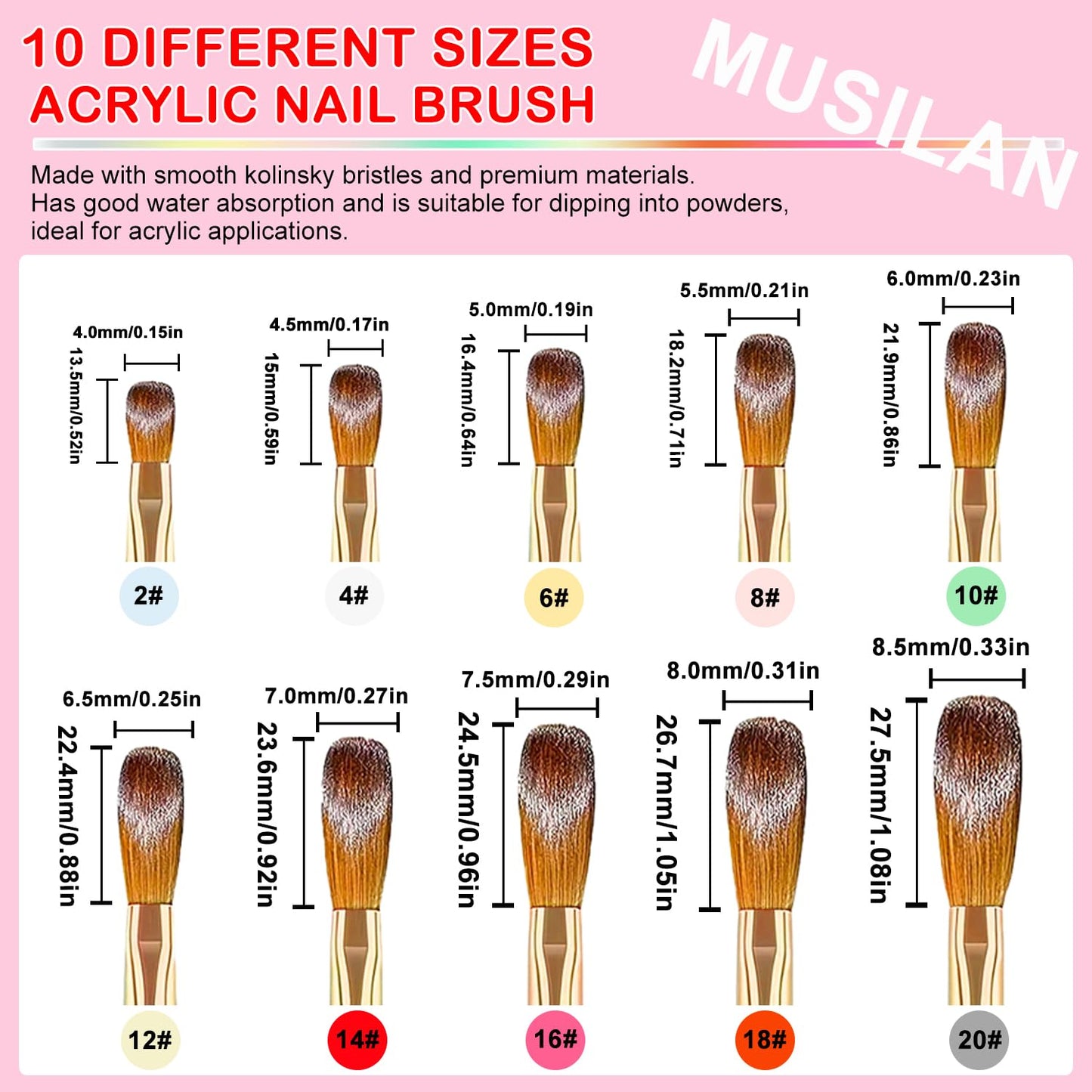 Nail Art Brushes Set,10pcs Nail Art Tool Set Nail Art Design Pen Painting Tools Fingernail Brush Nail Cleaning Brush for Acrylic Application Acrylic Powder 3D Nail Carving Nail Art Brushes Set