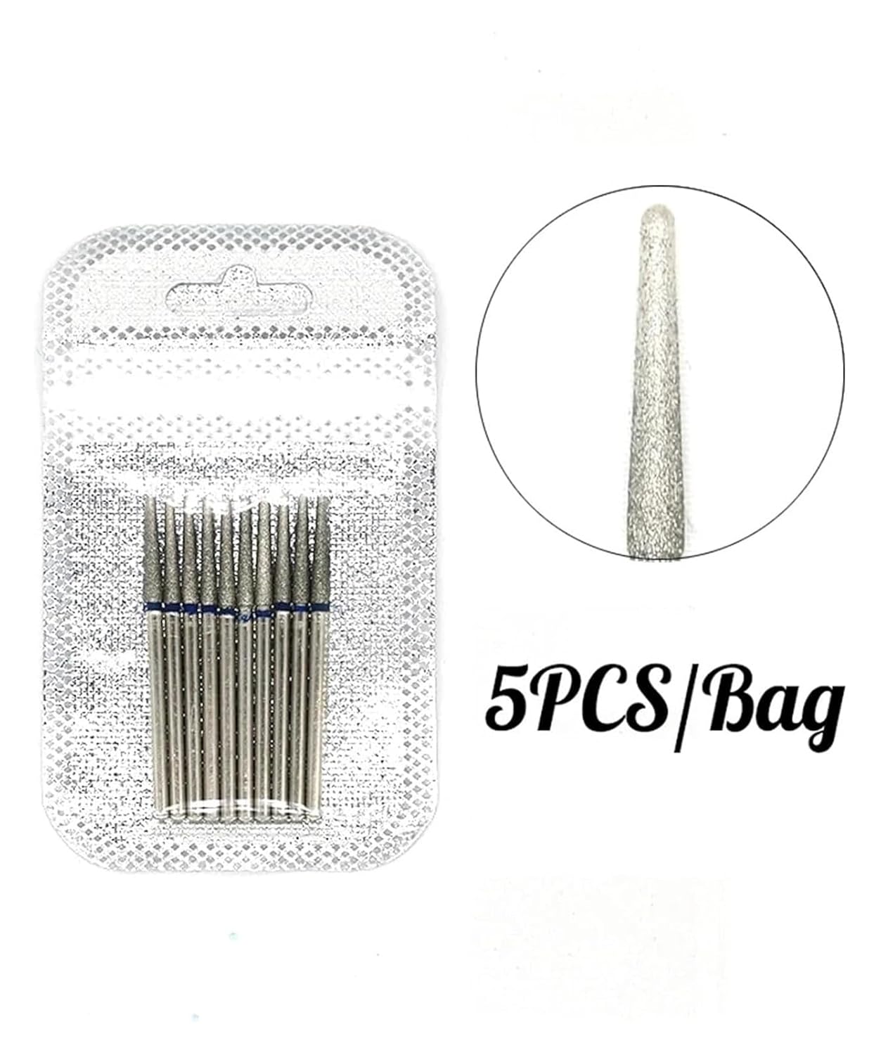 WWJN 5Pc Ceramic Nail Art Drill Bits Rotary Cutter Clean Apparatus for Manicure Nail Milling Machine Accessories Removal Nail Gel Tool