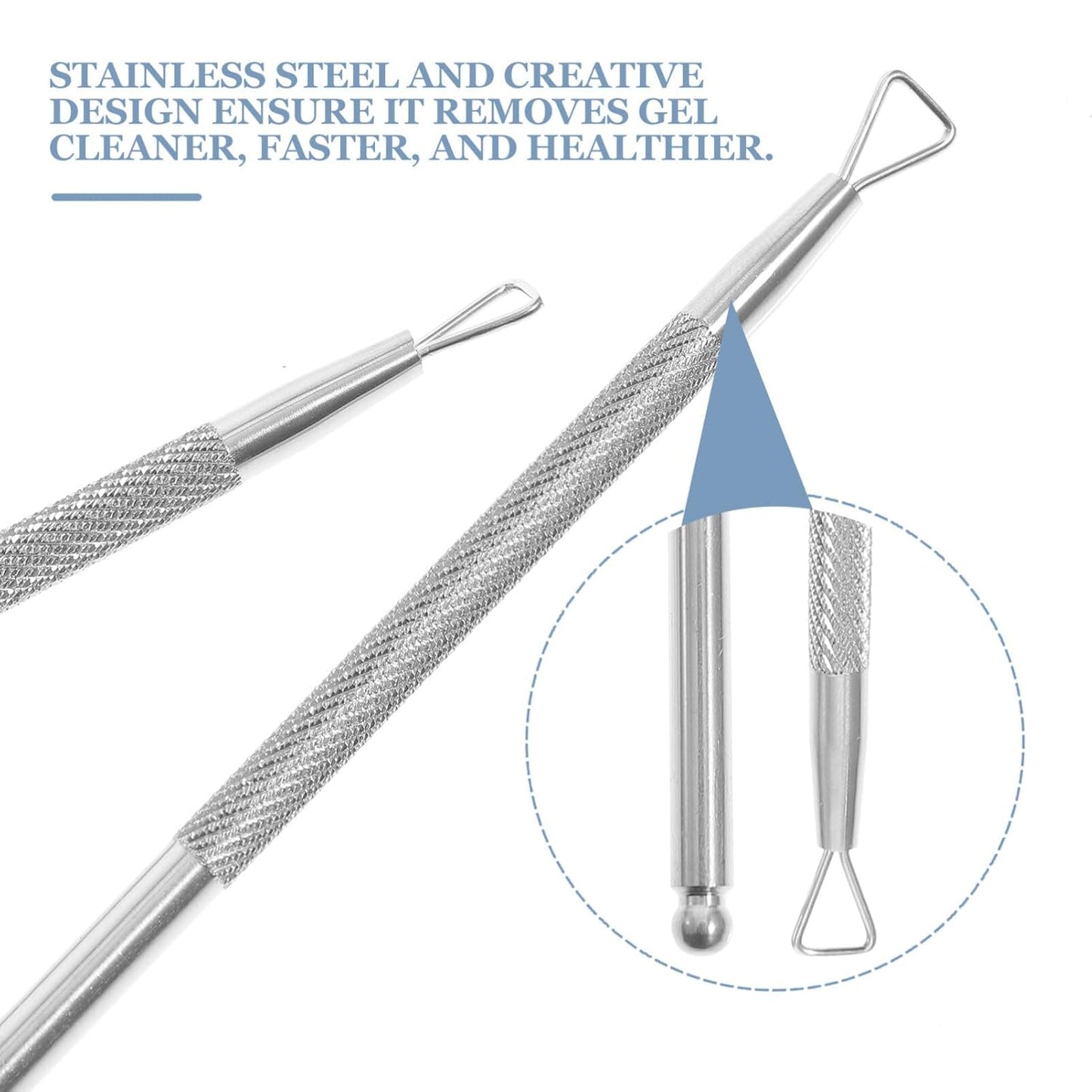 4 Pcs Cuticle Pusher Tool triangle cuticle peeler scraper nail cuticle remover cuticle cutter tool nail gel remover pusher Nail Remover Tool nail art push hands nail polish