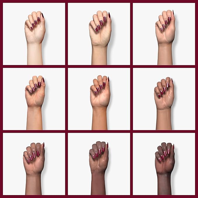 duri 733 Gemini Nail Polish, Sensual Red, Full Coverage, Fast Drying, Glossy Finish, Lasting Manicure, 0.45 Fl Oz