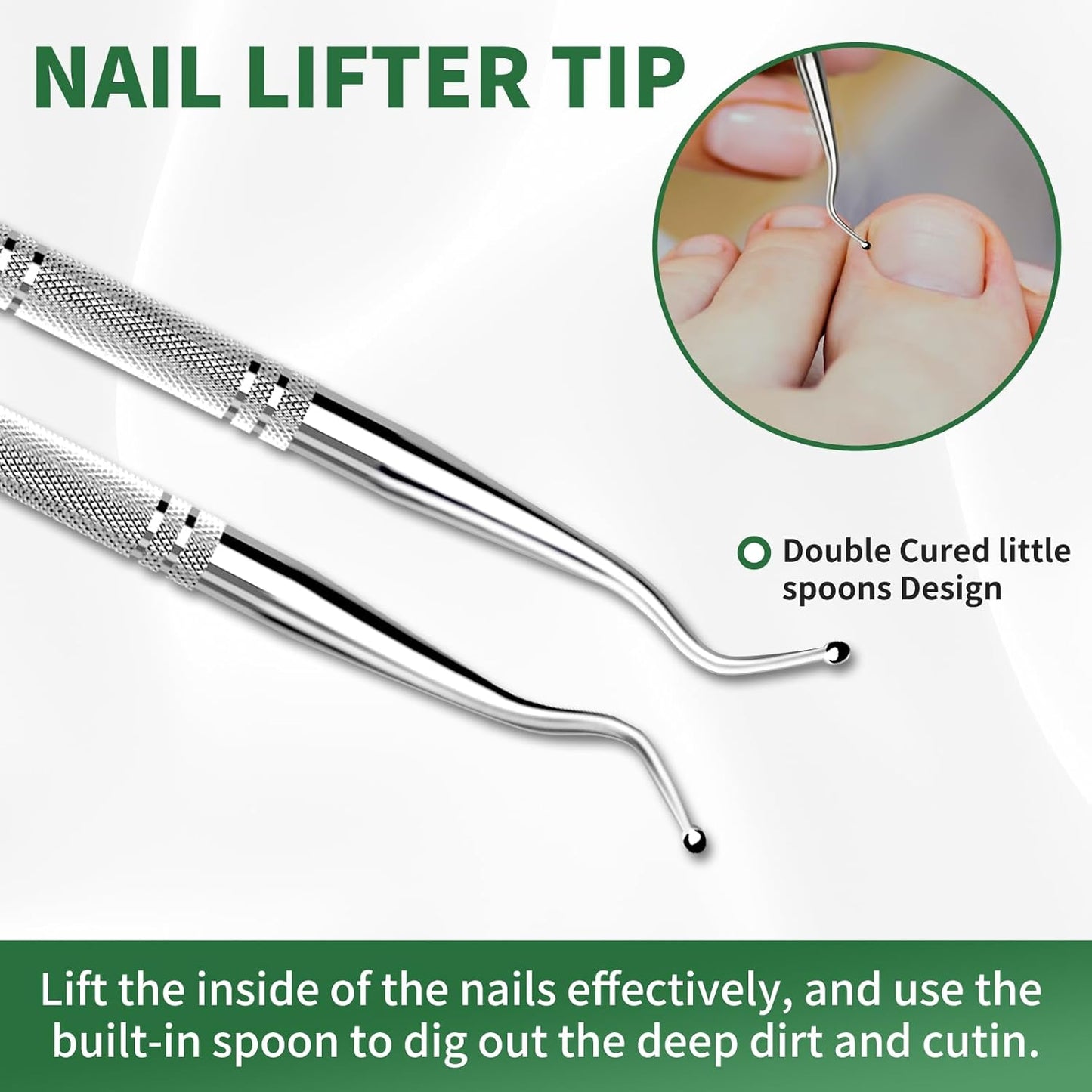 Ingrown Toenail Treatment,100 Pcs Breathable Ingrown Toenail Strips-Toenail Lifter and Small Scissors, Painless Ingrown Toenail Tool, Professional Pedicure for Ingrown Toenail, Toenail Corrector Patch