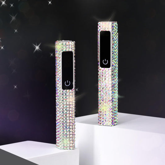 GAOY Handheld UV Light for Gel Nails, Mini Nail Lamp, Portable Cordless Rechargeable, Fast Curing, Diamond