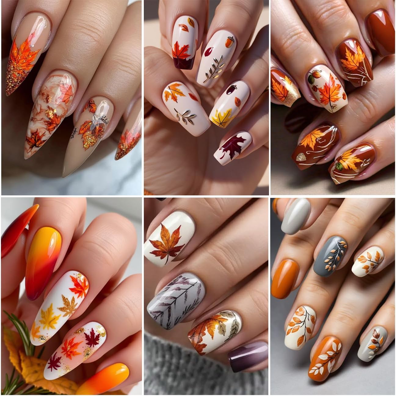 1Box Colorful Leaves Nail Art Flakes 3D Autumn Maple Leaf Wood Chip Slices Designs Nail Sequins Thanksgiving Glitter Nail Flakes Cute Leaf Maple Leaves Nail Sequin for Women DIY Manicure Crafts Decor