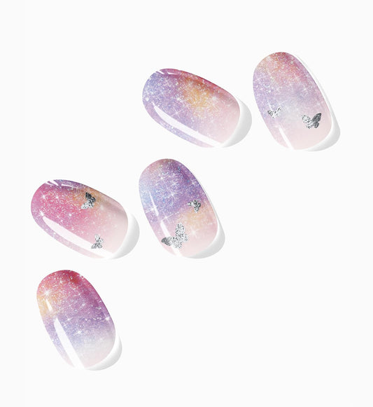 NOVA, Female Founded, Semi Cured Gel Nail Strips (Secret Garden) - The 10 Minute Manicure. Salon-Quality, Works w/Any Lamp, Easy to Apply - Incl. Nail File & Stick (Secret Garden)
